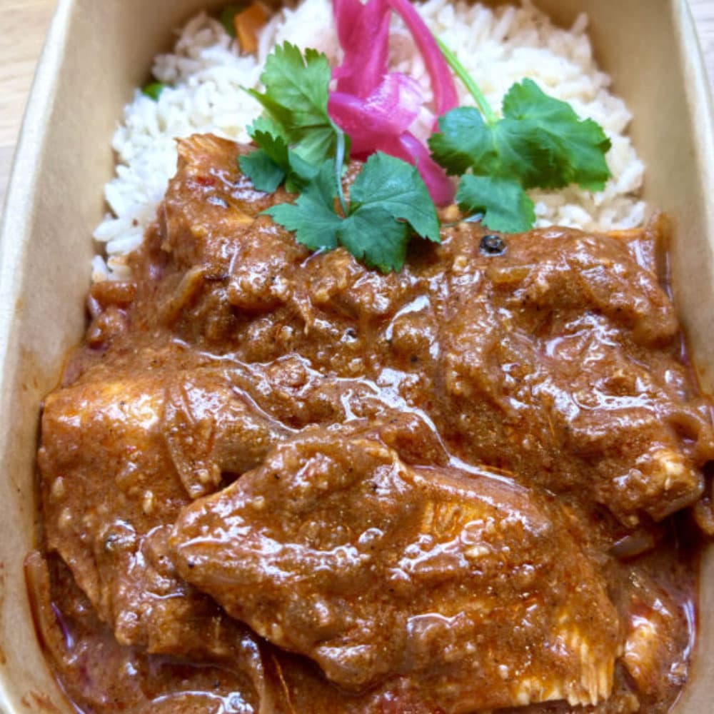Low Fat Chicken "Dhaba" Curry & Rice